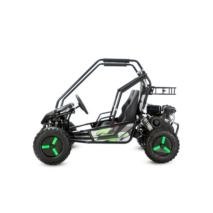 dětská elektrická buggy Mini Rocket Forest, Varianta osobní odběr nebo zaslání - rozebraný stroj, Barva zelená