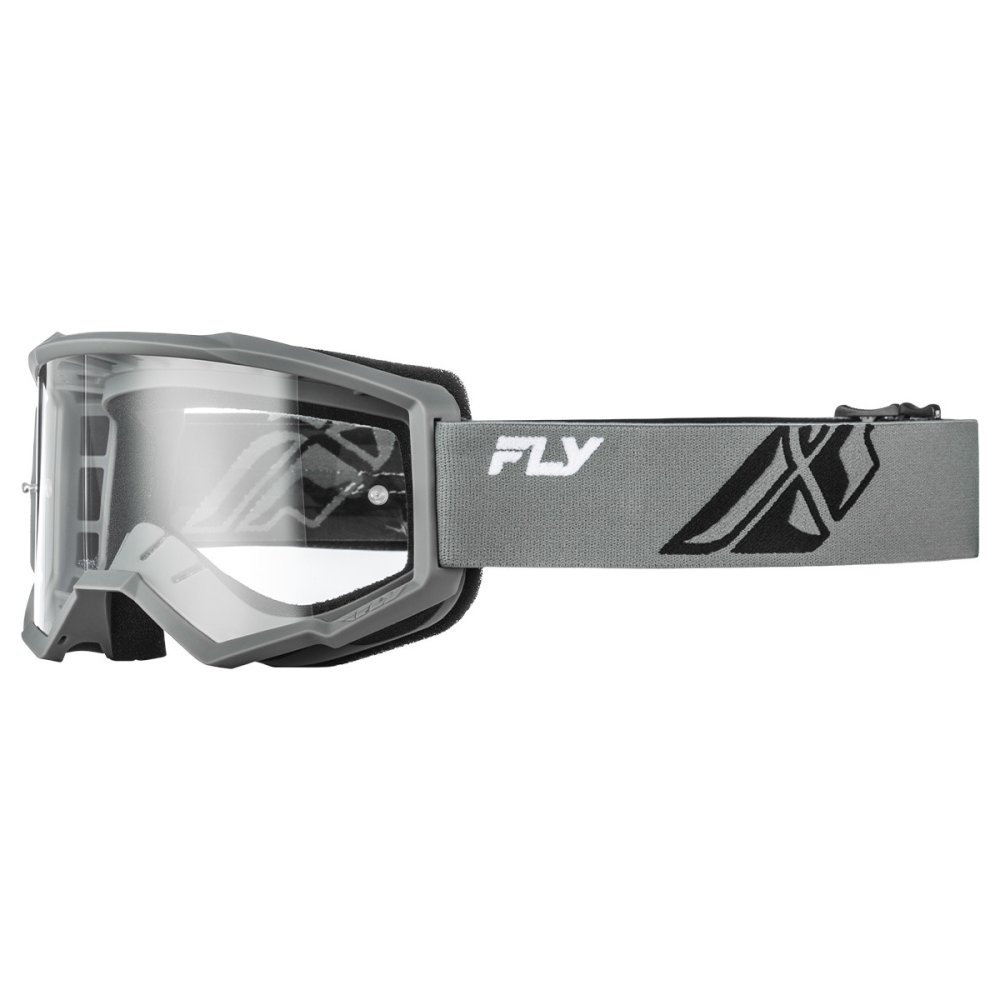 brýle FOCUS, FLY RACING - USA (šedé/černá - čiré plexi)
