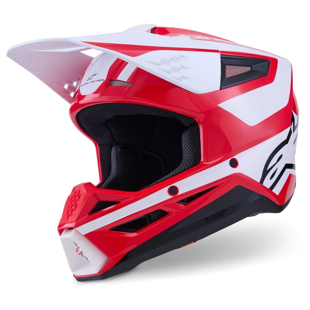 přilba S-M3 HEAT, ALPINESTARS (červená/bílá/černá) 2026