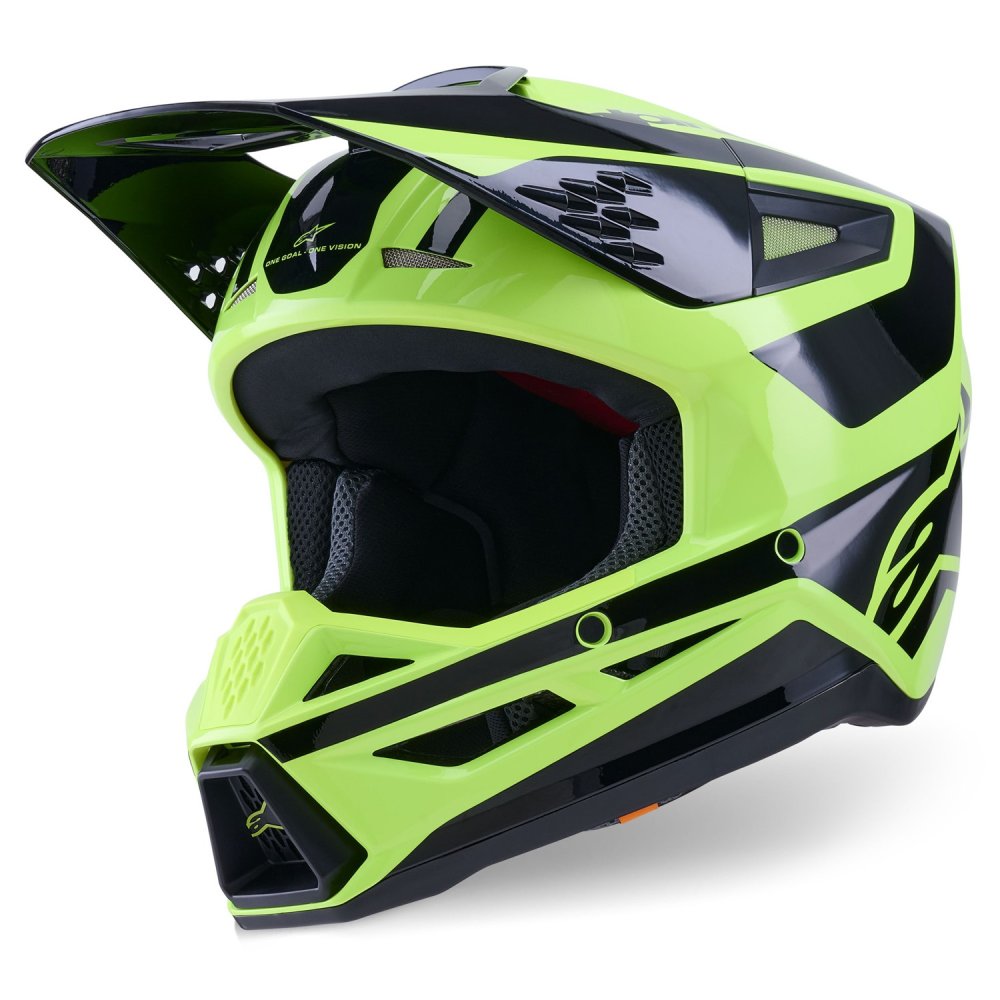 přilba S-M3 HEAT, ALPINESTARS (žlutá fluo/černá) 2026