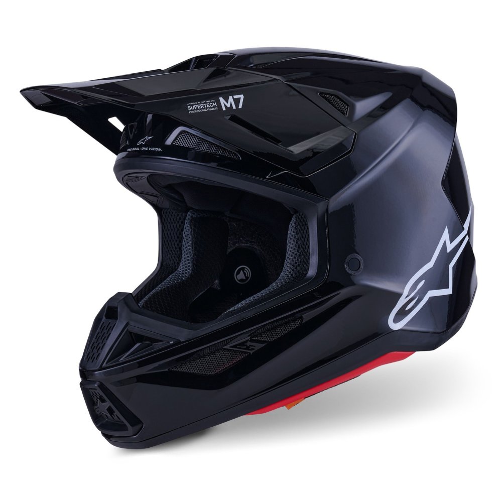 přilba SUPERTECH S-M7 SOLID, ALPINESTARS (černá) 2026