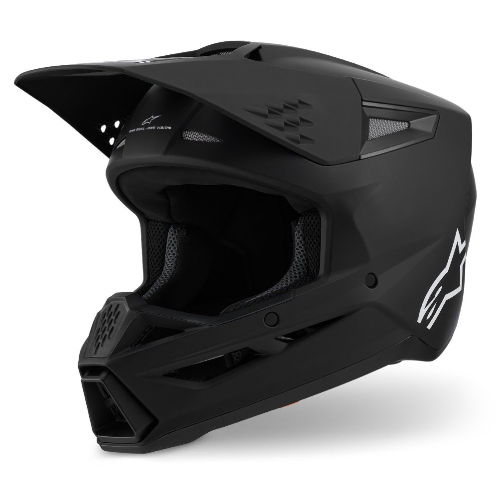 přilba S-M3 SOLID, ALPINESTARS (černá matná) 2026