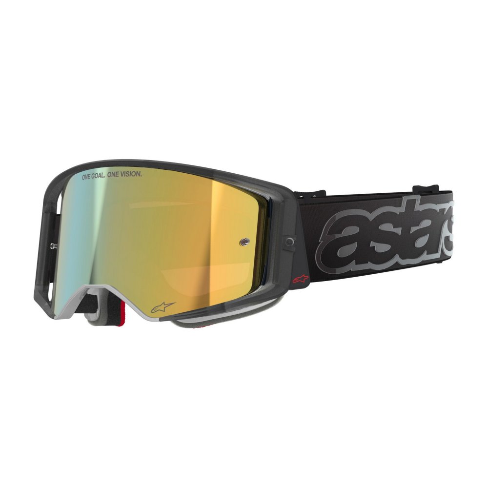 brýle SUPERTECH VISION VISTA, ALPINESTARS (černá, zrcadlové zlaté plexi) 2026