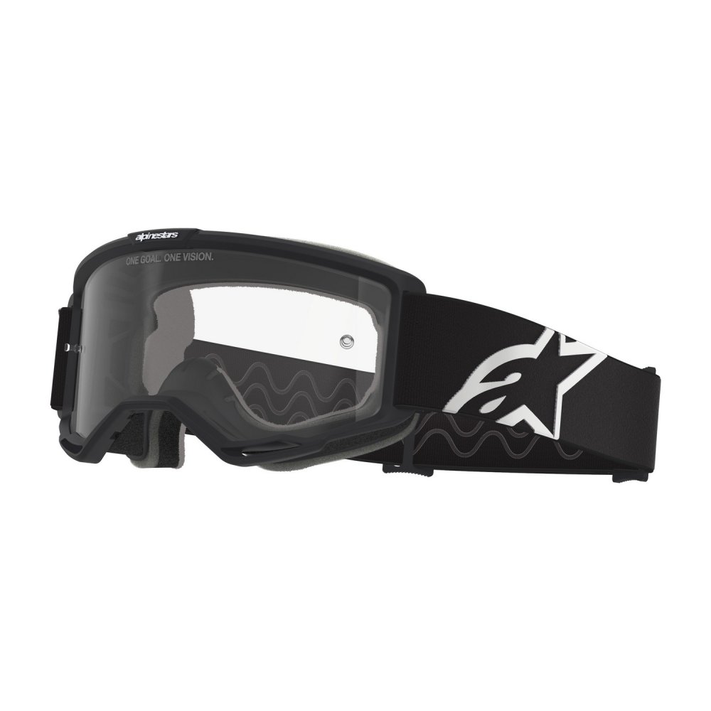 brýle VISION OTG, ALPINESTARS (černá/bílá, čiré plexi) 2026