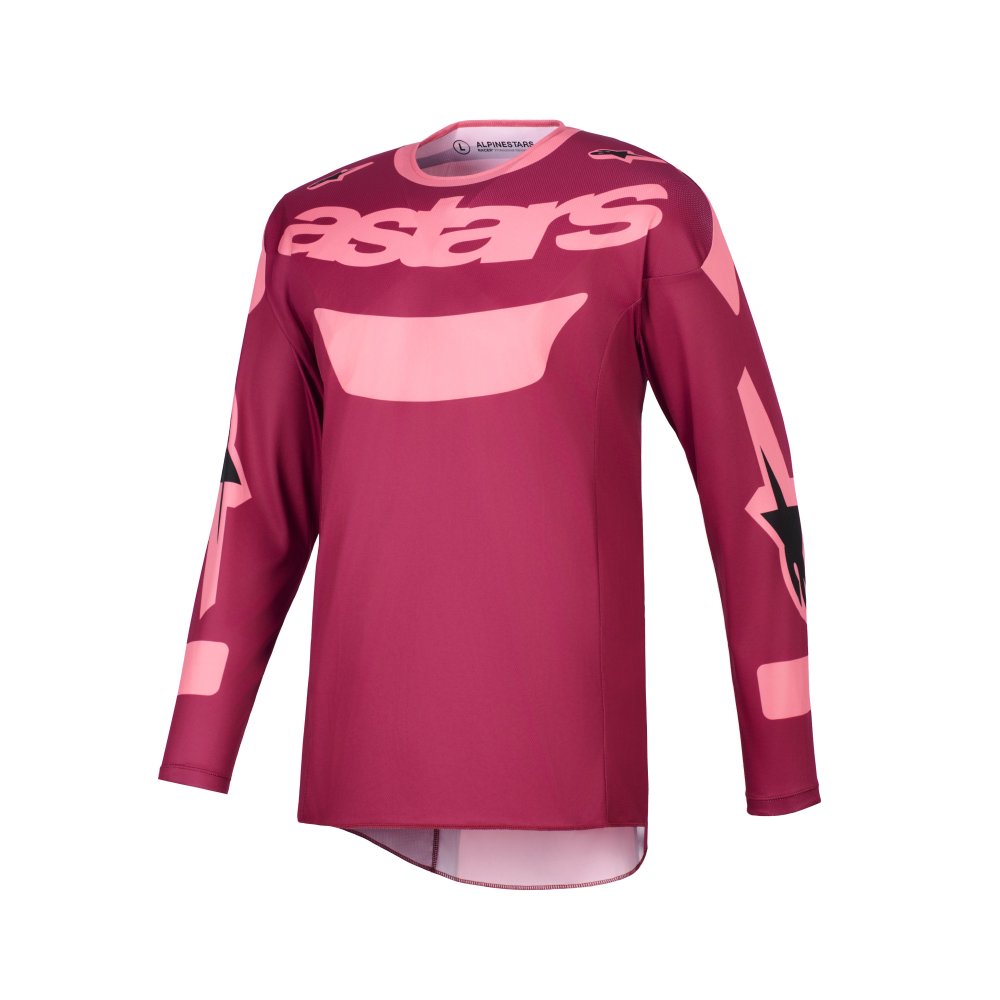 dres RACER RIWAY, ALPINESTARS (tmavě červená/korálová) 2026