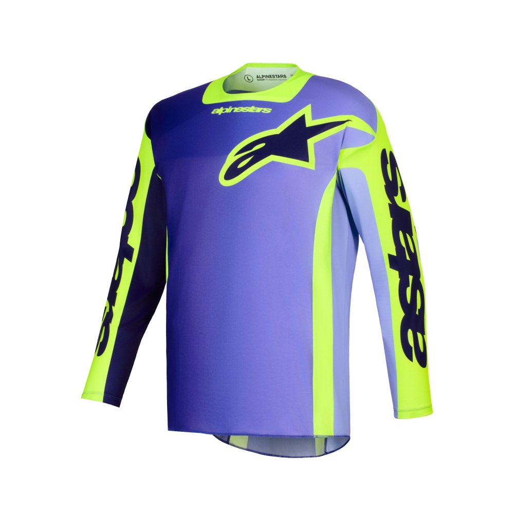 dres RACER PORTL, ALPINESTARS (fialová/žlutá fluo) 2026