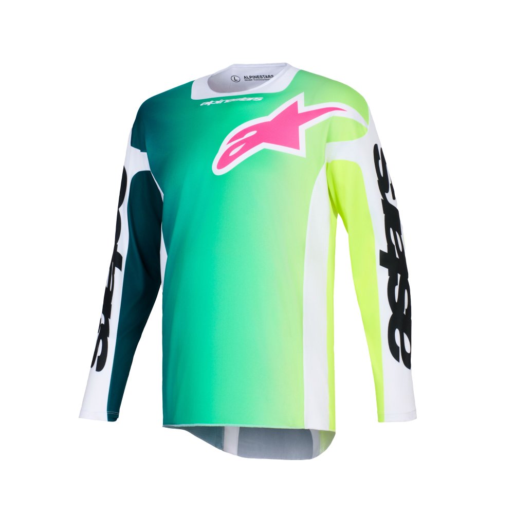 dres RACER PORTL, ALPINESTARS (zelená/bílá/černá) 2026