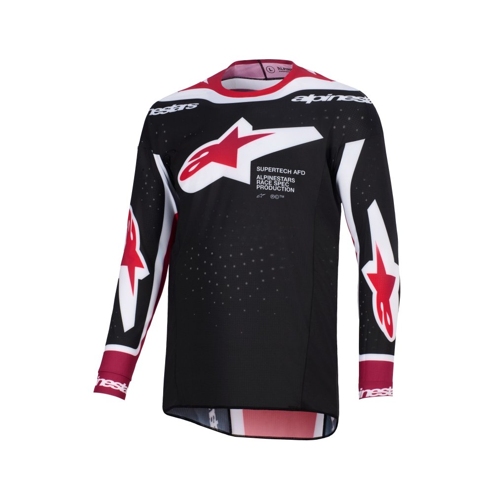 dres SUPERTECH PRO AFD VISTA, ALPINESTARS (černá/červená/bílá) 2026