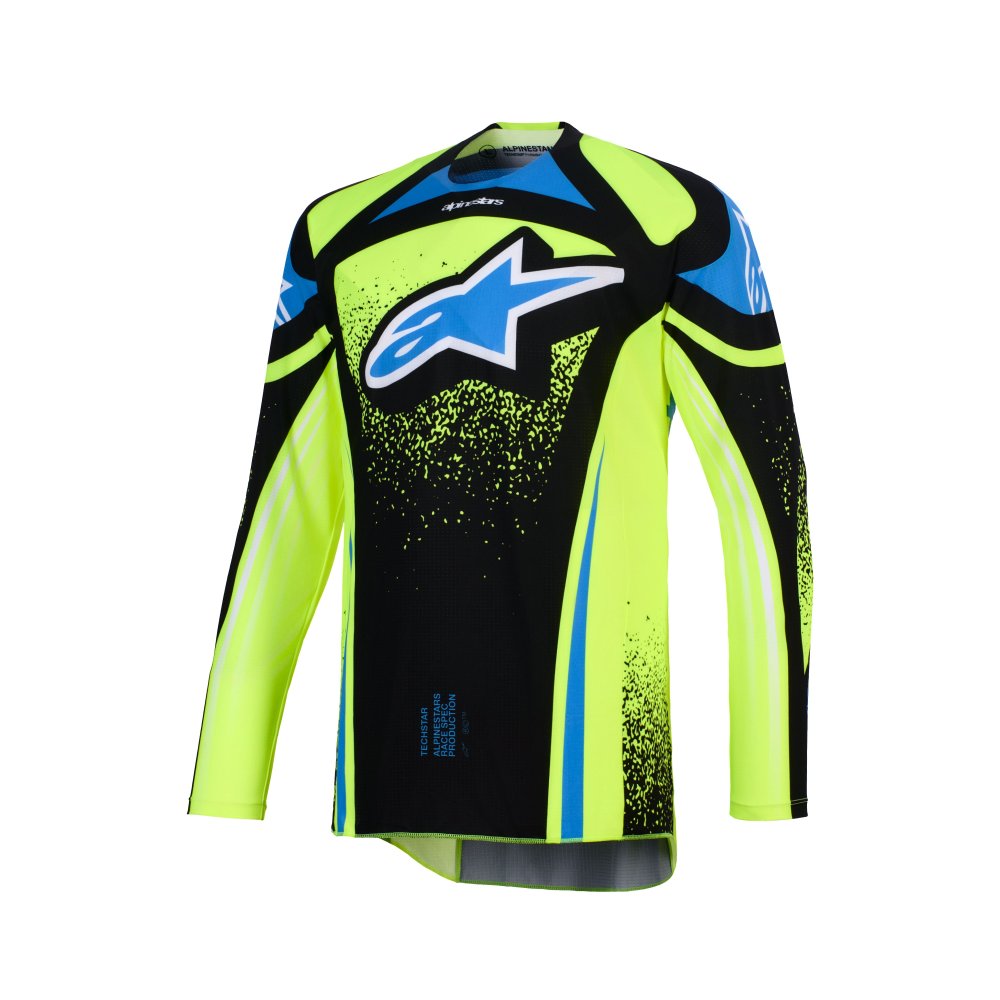 dres TECHSTAR NOMUR, ALPINESTARS (tmavě modrá/žlutá fluo/modrá) 2026