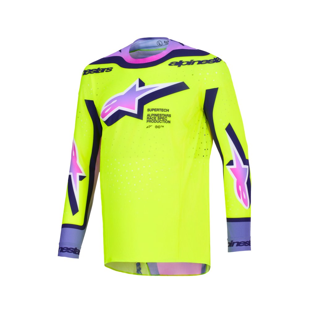 dres SUPERTECH VISTA, ALPINESTARS (žlutá fluo/fialová/černá) 2026