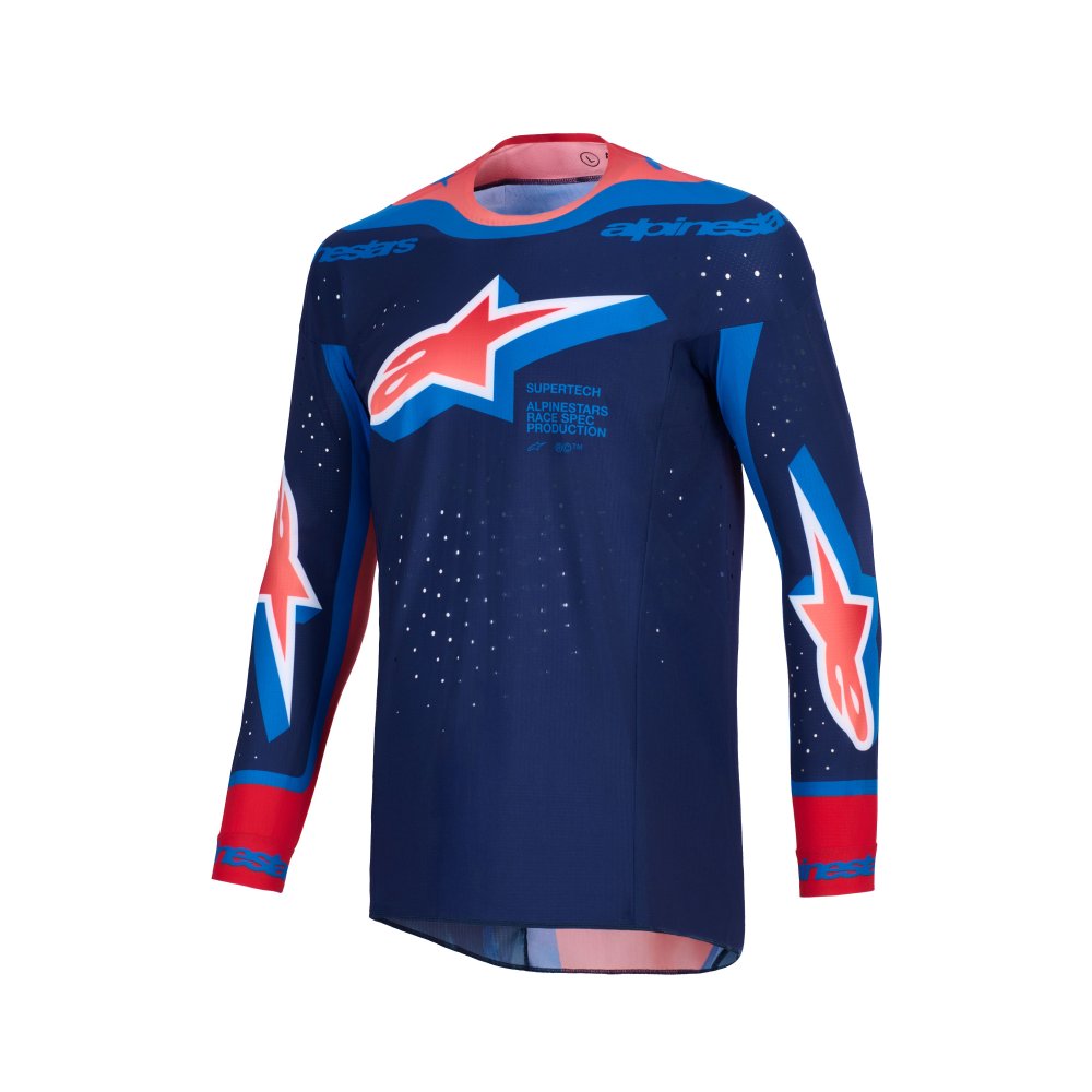 dres SUPERTECH VISTA, ALPINESTARS (tmavě modrá/korálová/cobaltová) 2026