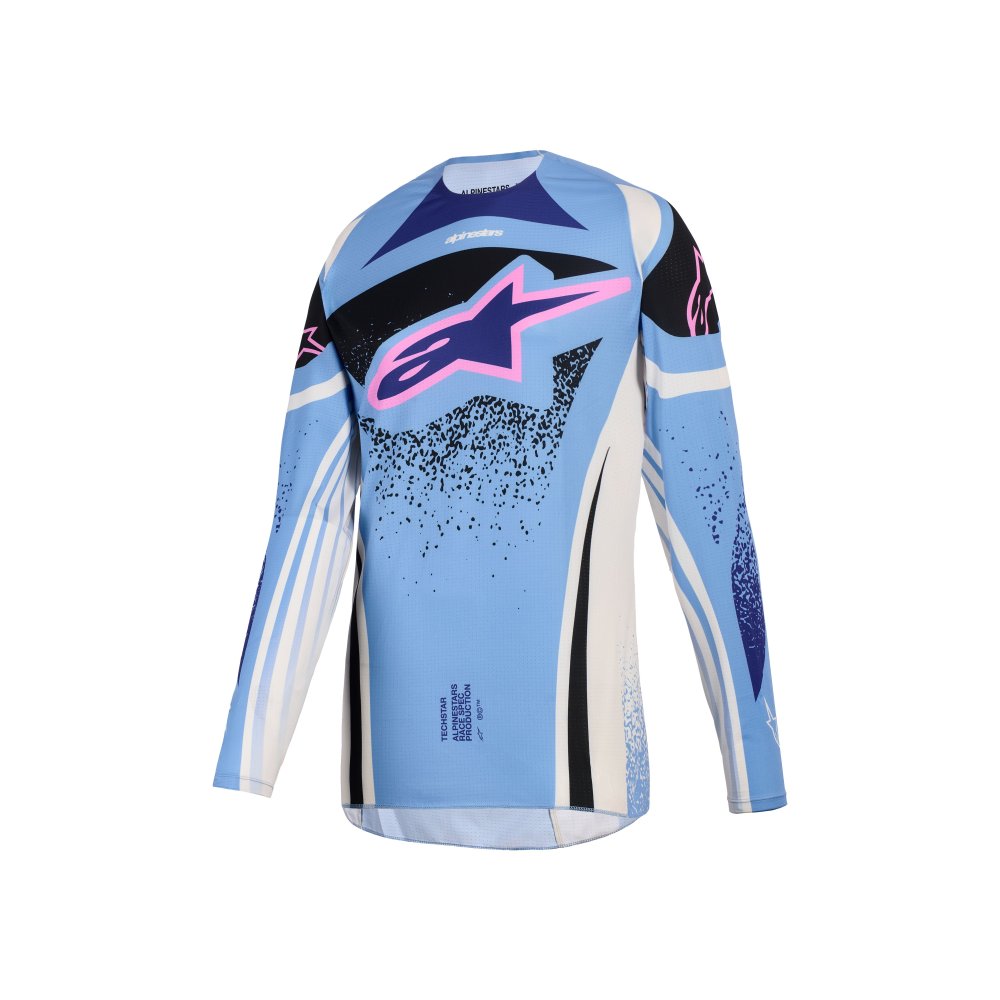 dres STELLA TECHSTAR NOMUR, ALPINESTARS, dámské (světle modrá/bílá offwite/černá/růžová) 2026