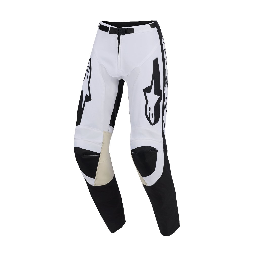 kalhoty RACER RIWAY, ALPINESTARS (bílá/černá) 2026