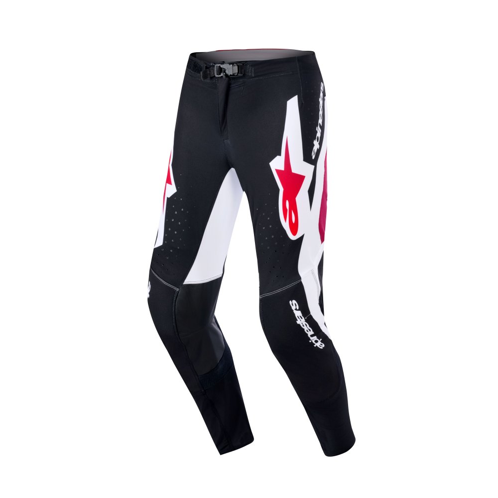 kalhoty SUPERTECH PRO VISTA, ALPINESTARS (černá/červená/bílá) 2026