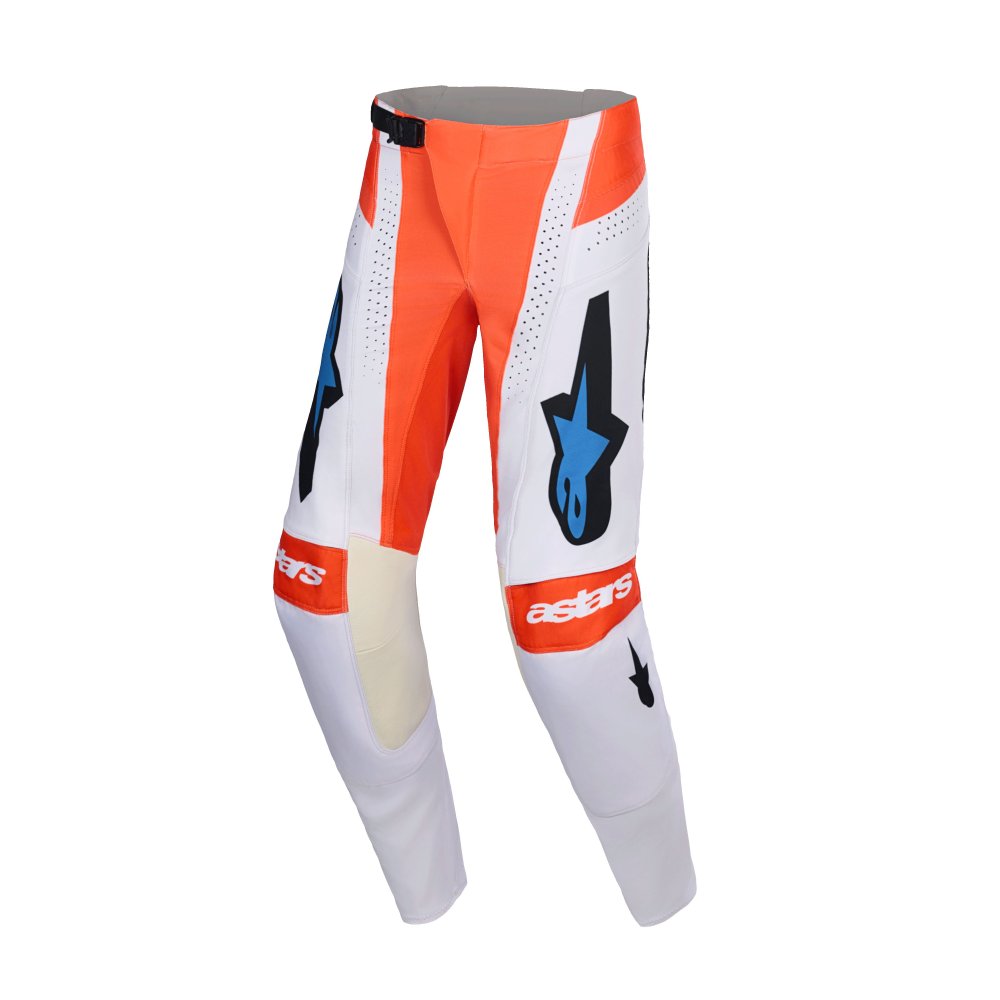 kalhoty TECHSTAR KNIF, ALPINESTARS (světle šedá/oranžová fluo/černá) 2026