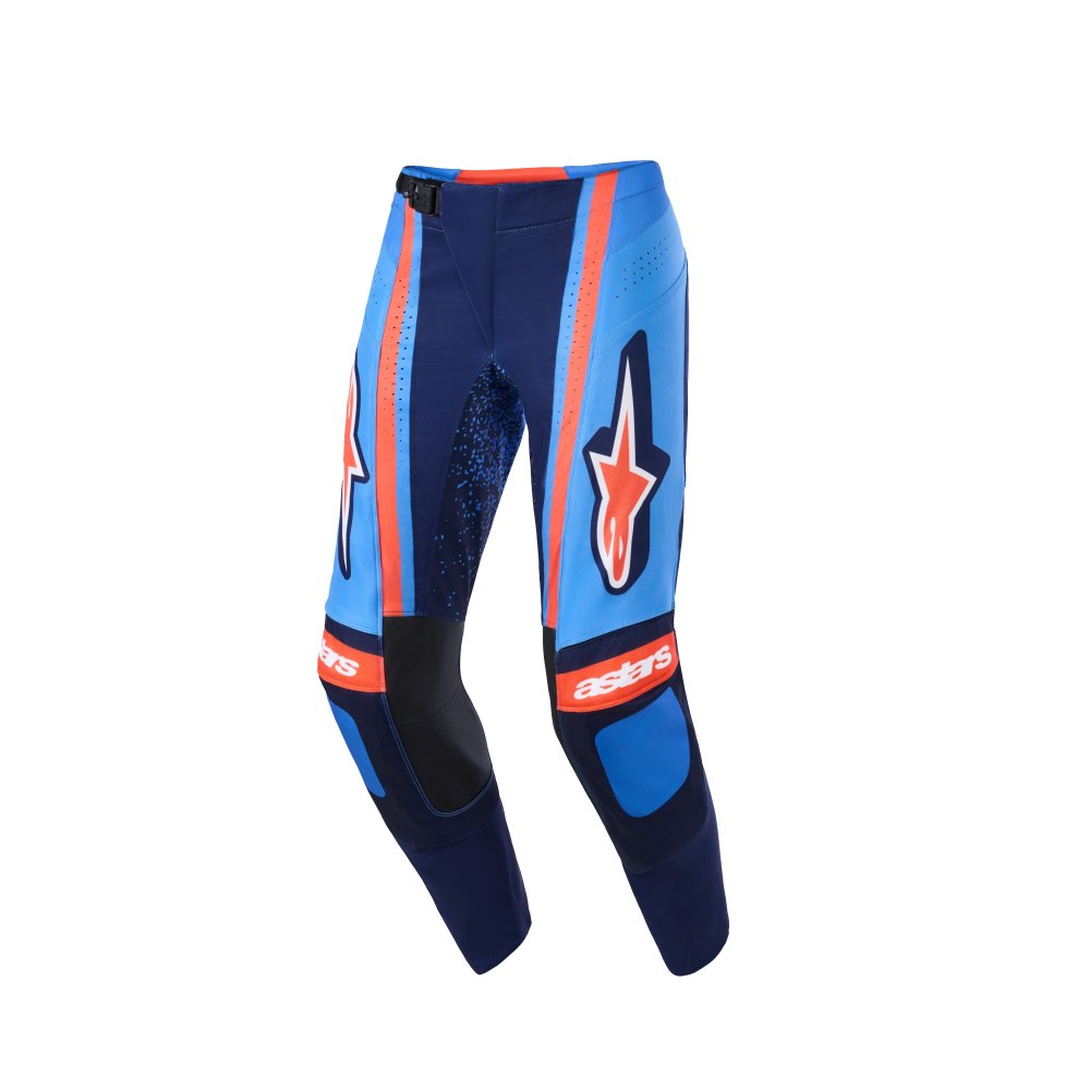 kalhoty TECHSTAR NOMUR, ALPINESTARS (tmavě modrá/oranžová/modrá) 2026