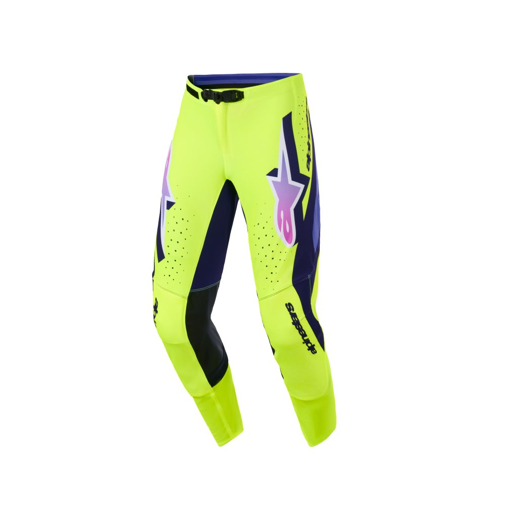 kalhoty SUPERTECH VISTA, ALPINESTARS (žlutá fluo/fialová/černá) 2026