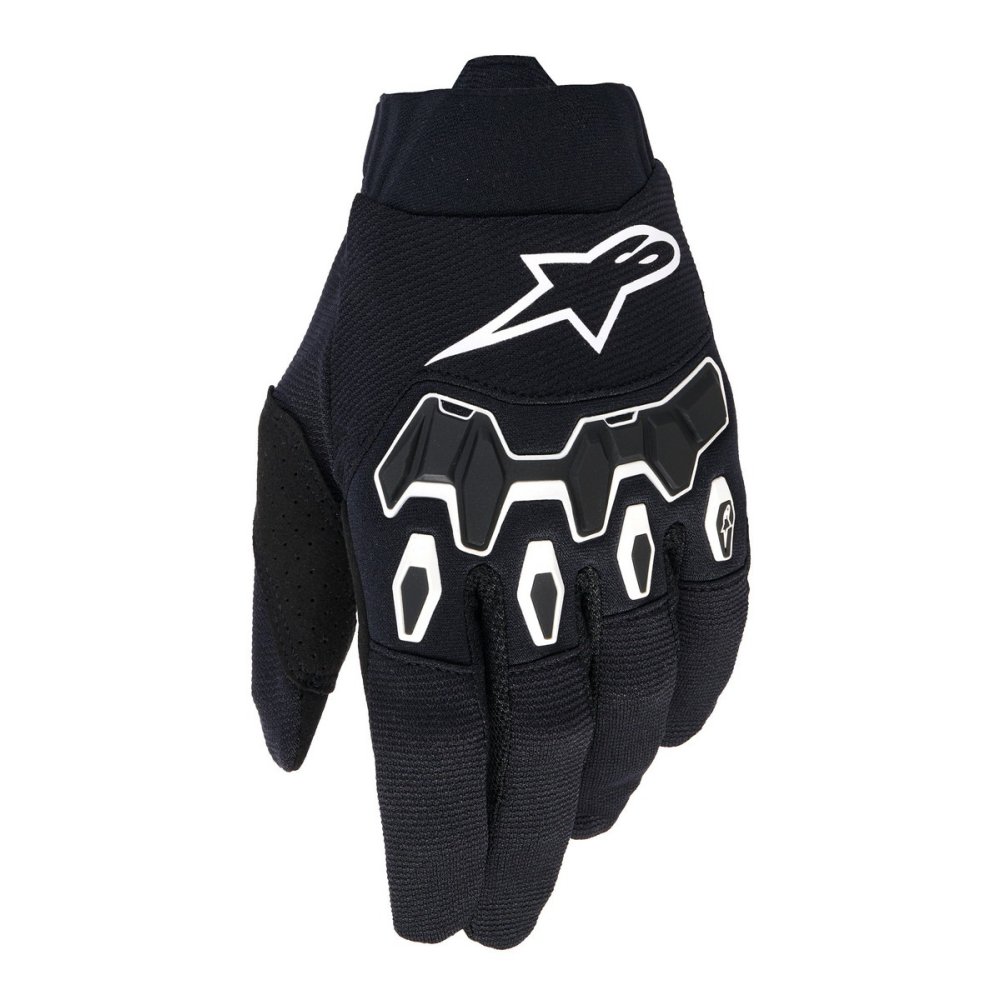 rukavice FULL BORE V2, ALPINESTARS (černá/bílá) 2026