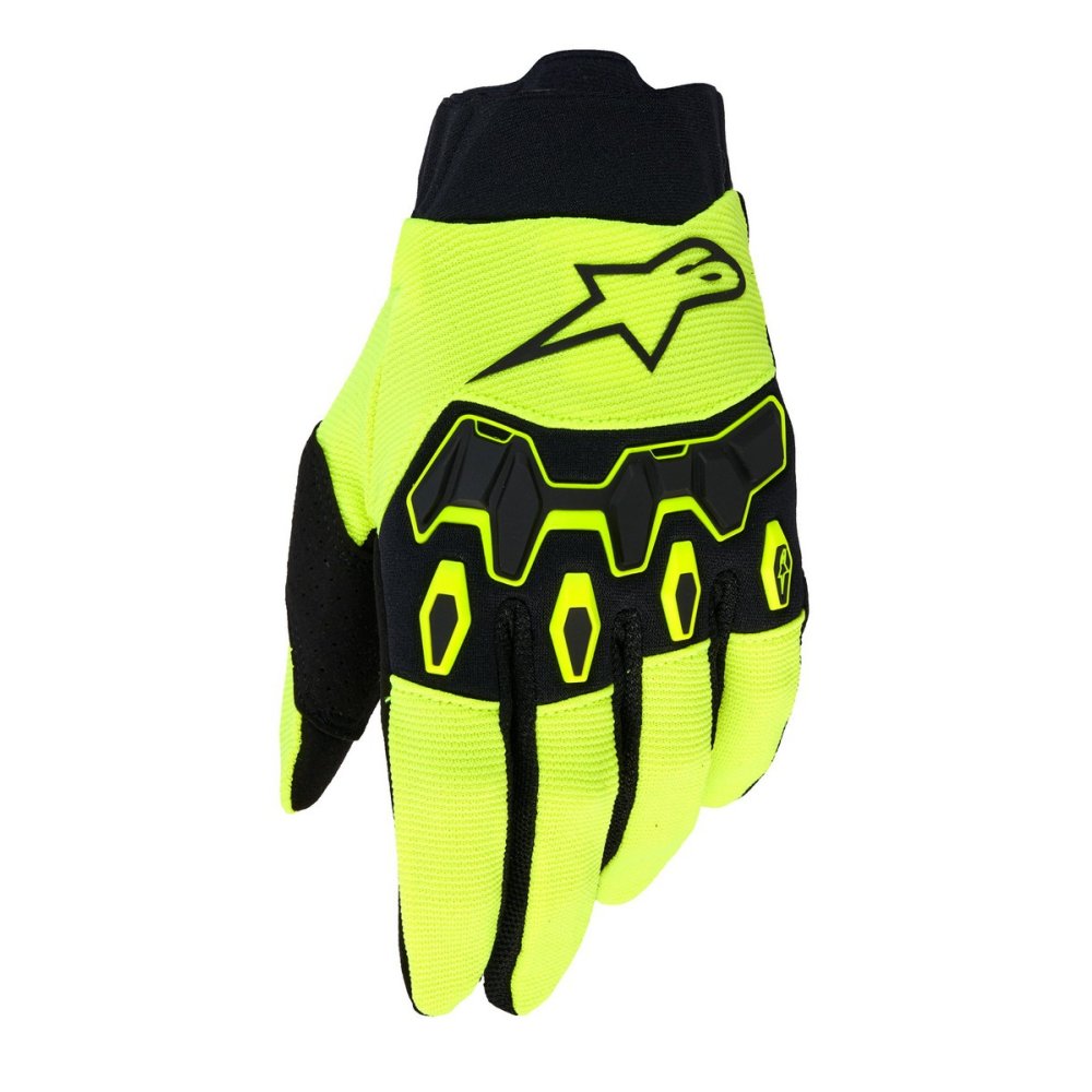rukavice FULL BORE V2, ALPINESTARS (žlutá fluo/černá) 2026