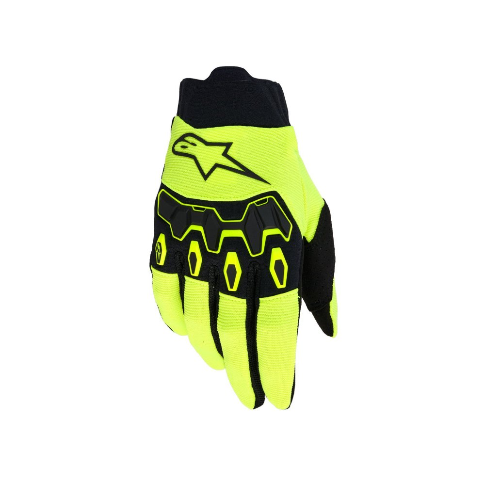 rukavice FULL BORE V2, ALPINESTARS (žlutá fluo/černá) 2026