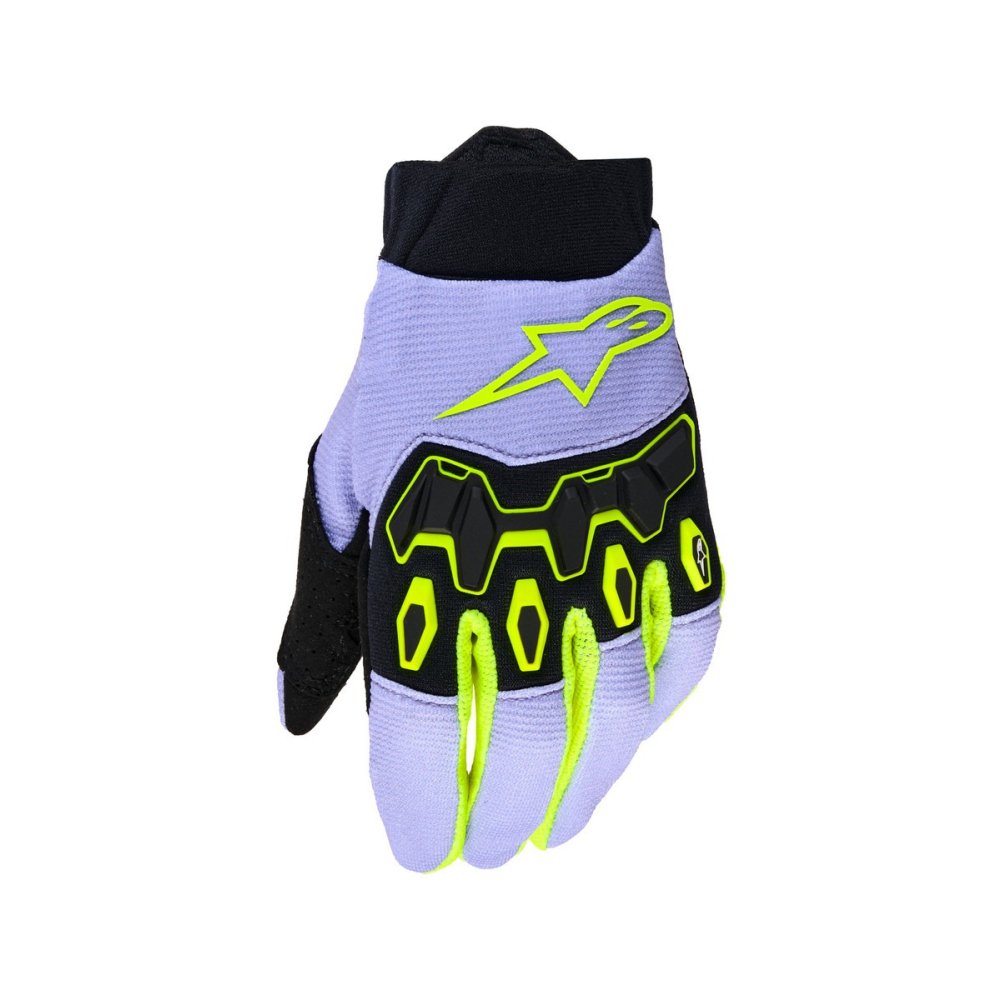 rukavice FULL BORE V2 YOUTH/KIDS, ALPINESTARS, dětské (fialová/žlutá fluo) 2026