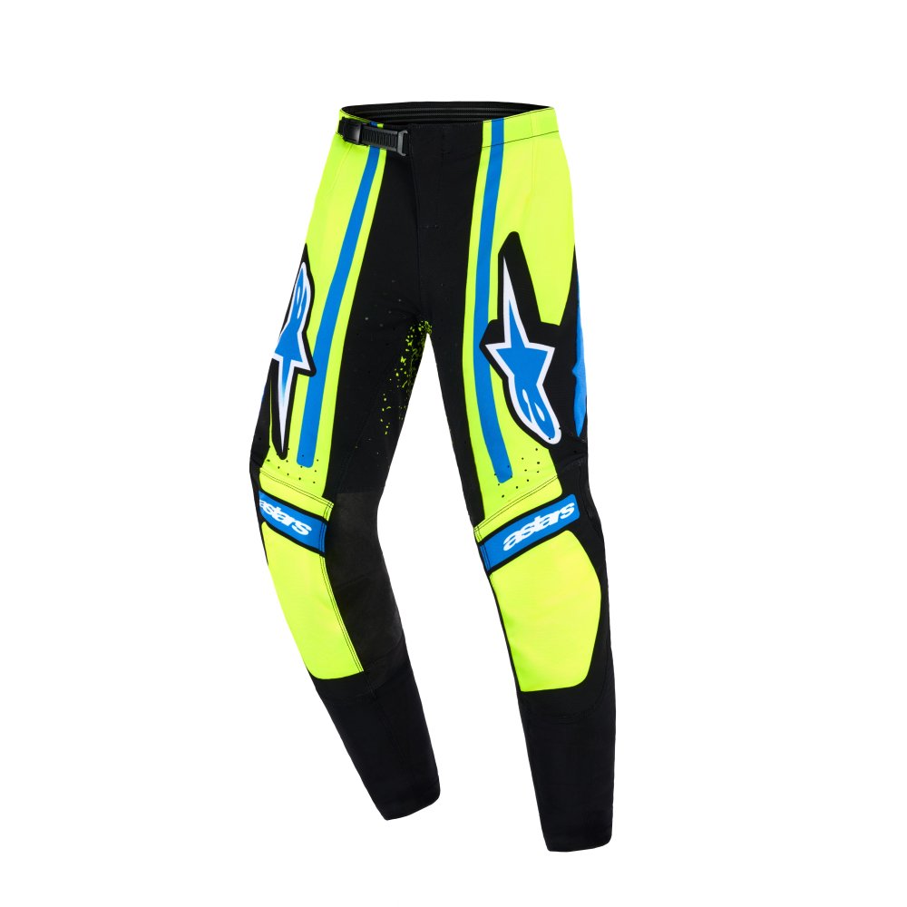 kalhoty TECHSTAR NOMUR YOUTH, ALPINESTARS, dětské (tmavě modrá/žlutá fluo/modrá) 2026