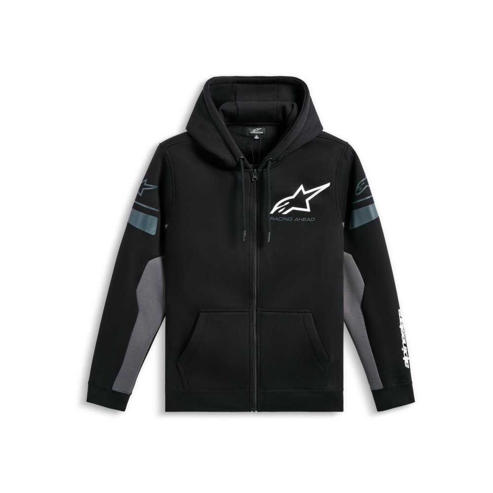 mikina ESEMEX HOODIE, ALPINESTARS (černá/šedá)