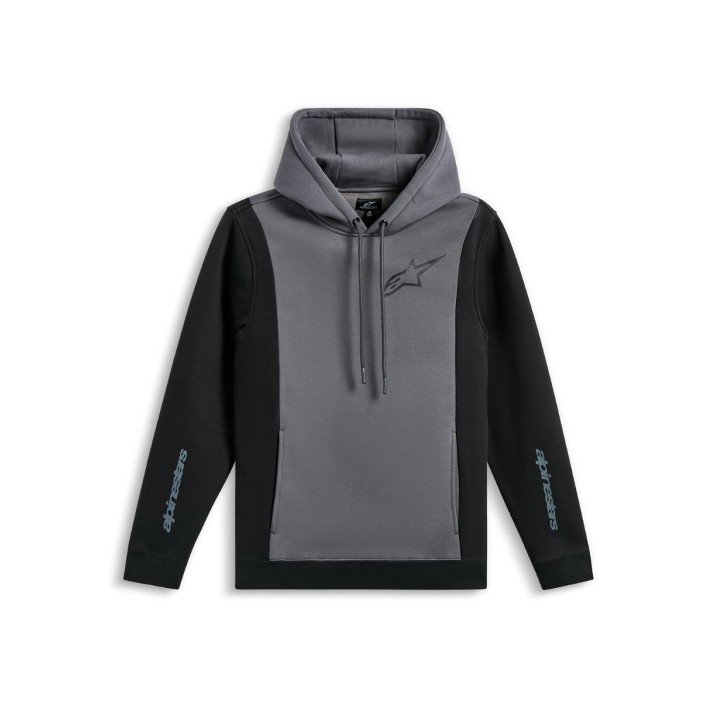 mikina IGNITE HOODIE, ALPINESTARS (šedá/černá)