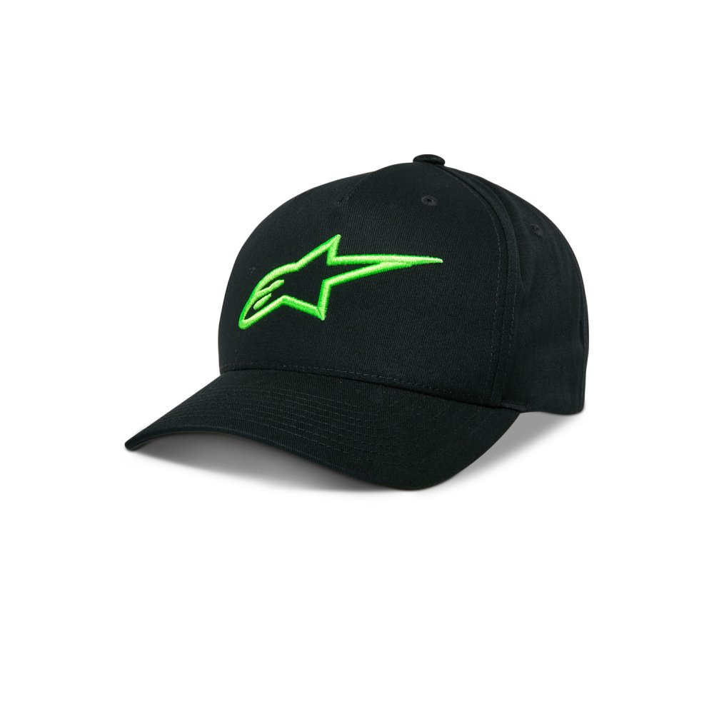 kšiltovka AGELESS SNAPBACK, ALPINESTARS (černá/zelená)
