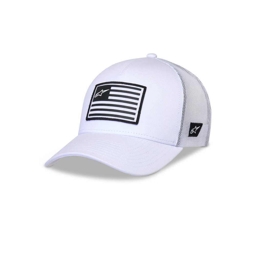 kšiltovka FLAG SNAP HAT, ALPINESTARS (bílá/bílá)