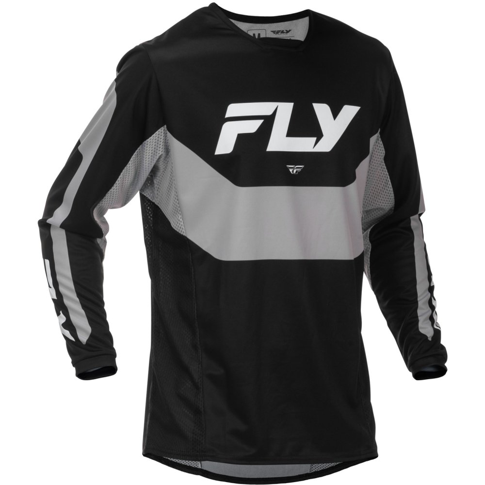 dres KINETIC, FLY RACING - USA 2026 (černá/šedá)