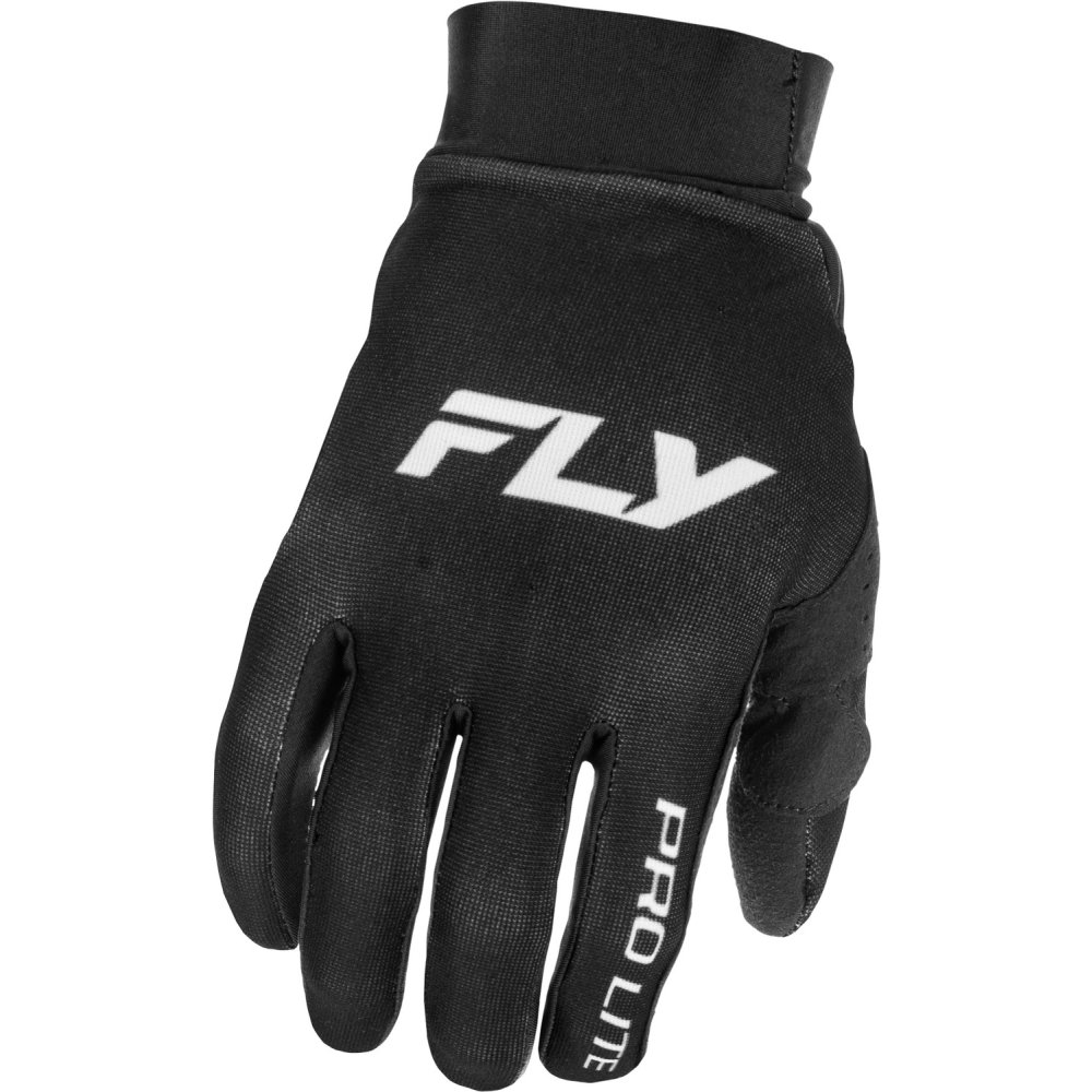 rukavice PRO LITE, FLY RACING - USA 2026 (černá/bílá)