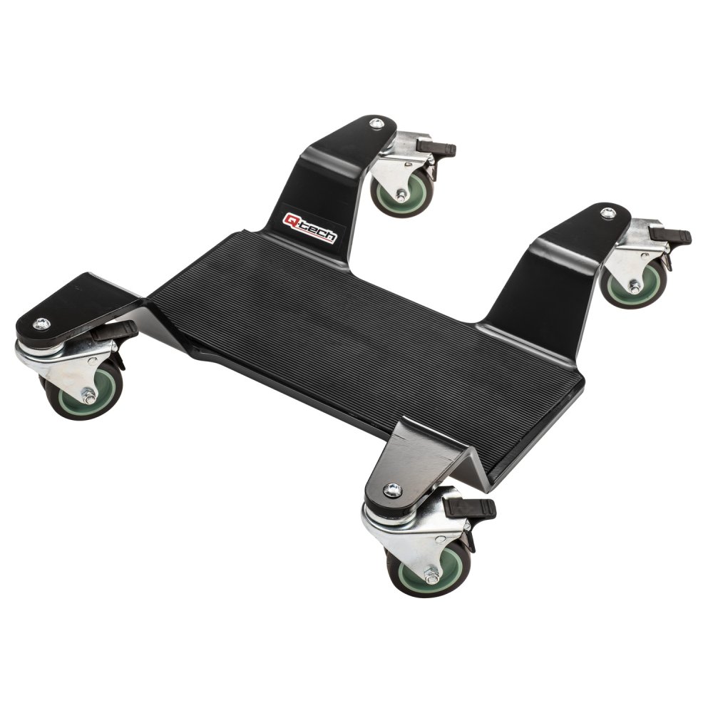 EXTRA HD pojízdná podložka pod hlavní stojan, Q-TECH (nosnost 400 kg, černá)