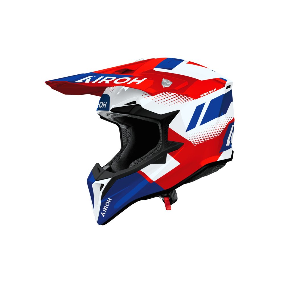 přilba WRAAAP Vision, AIROH (červeno-modrá lesklá) 2026