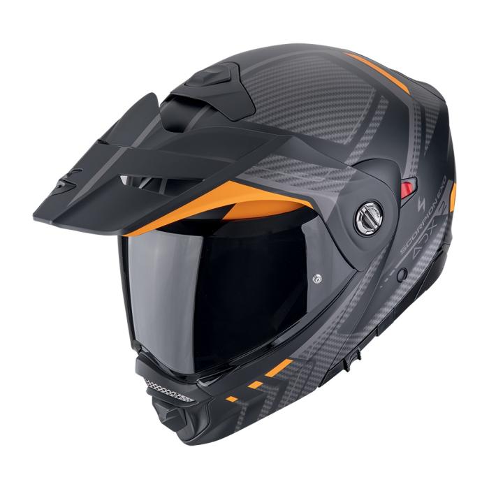 helma na motorku Scorpion ADX-2 Lewis matná černo/oranžová