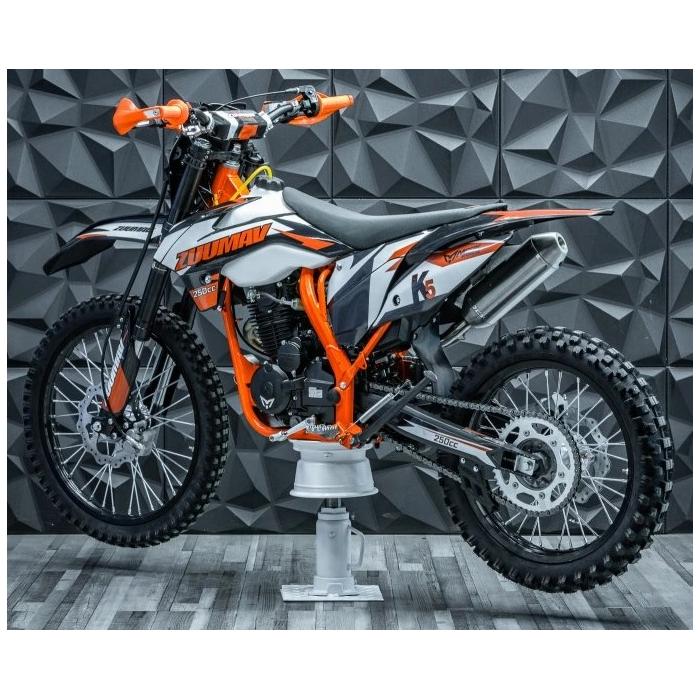 pitbike Zuumav K5 250 PRO kola 21/18 oranžový