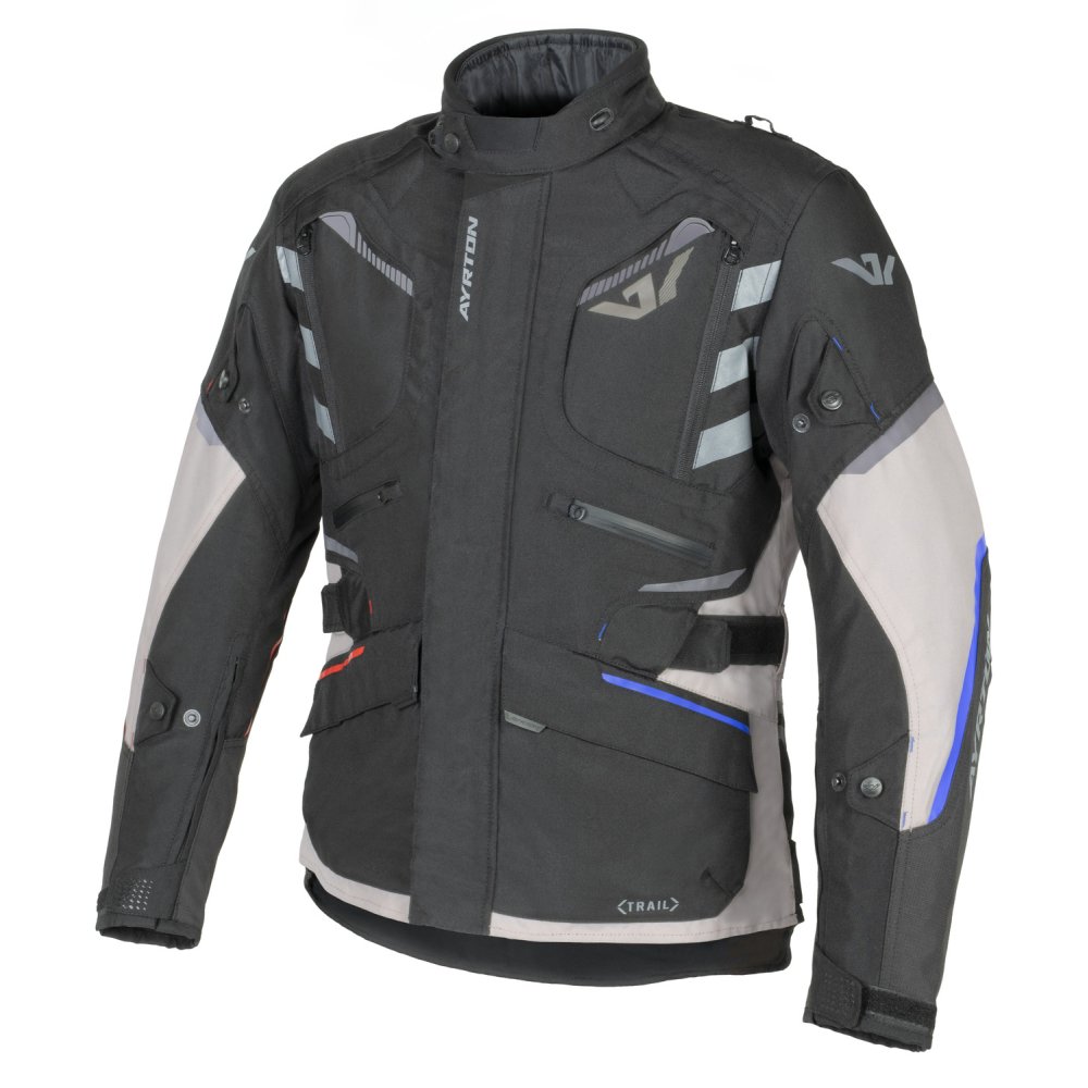 bunda Trail, AYRTON (šedá/černá/red/modrá/šedá) 2026