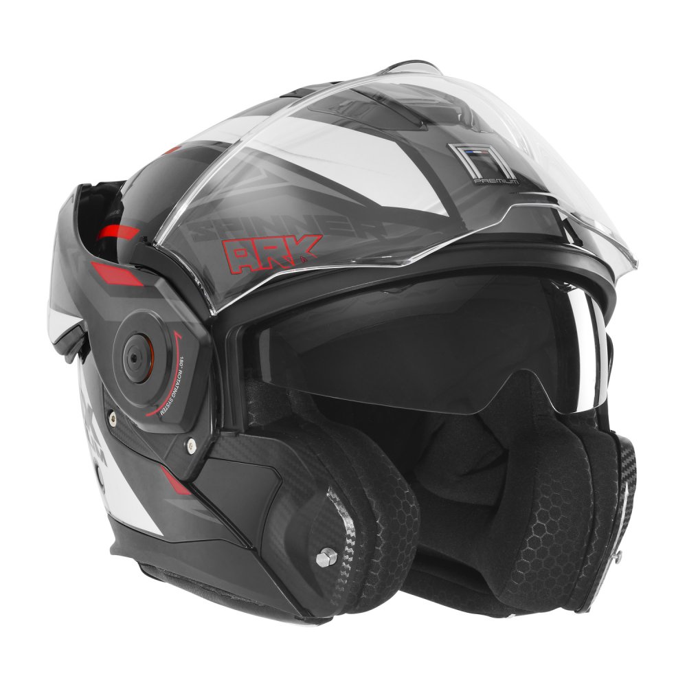 přilba SPINNER, NOX PREMIUM (černá,bílá,červená) 2026
