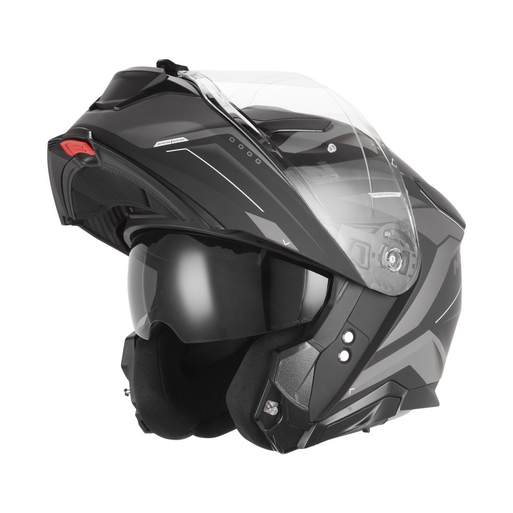 přilba N967 CONQUER, NOX (černá matná, stříbrná) 2026