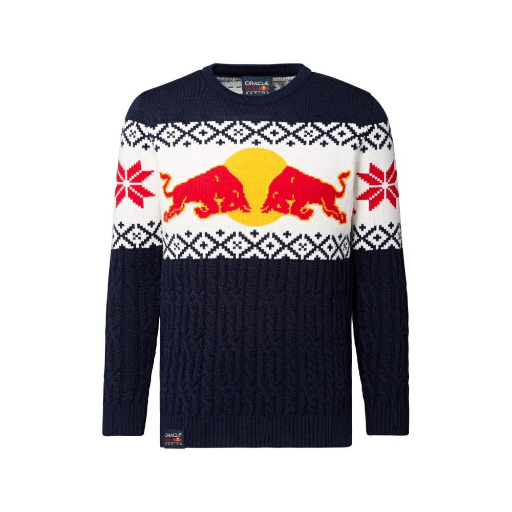 svetr - vánoční edice, RED BULL RING (modrá,červená)