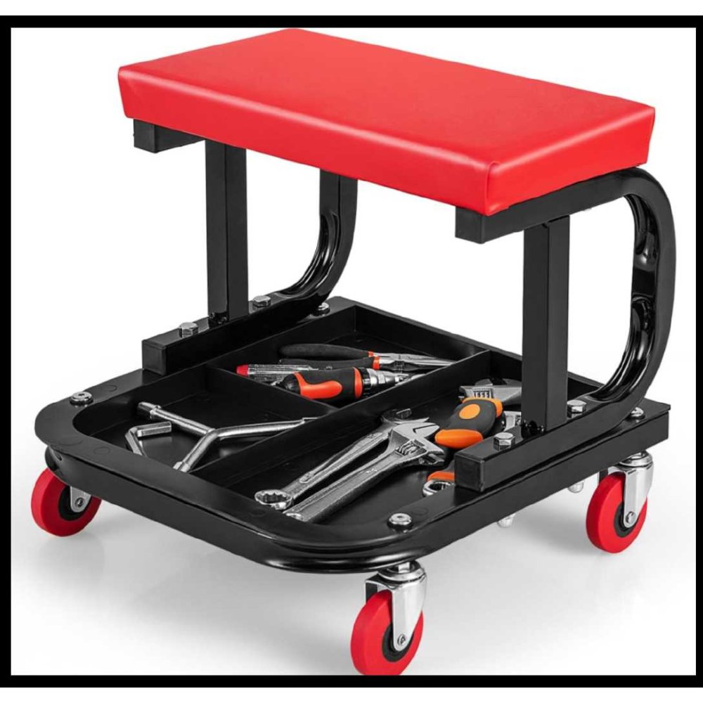 dílenské sedátko s odkládacím prostorem