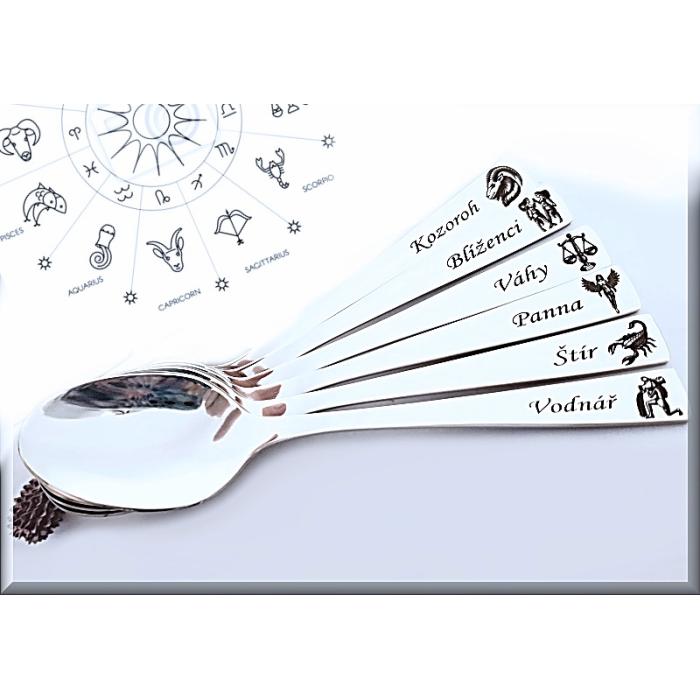 Gravírovaná lžička znamení horoskopu Beran