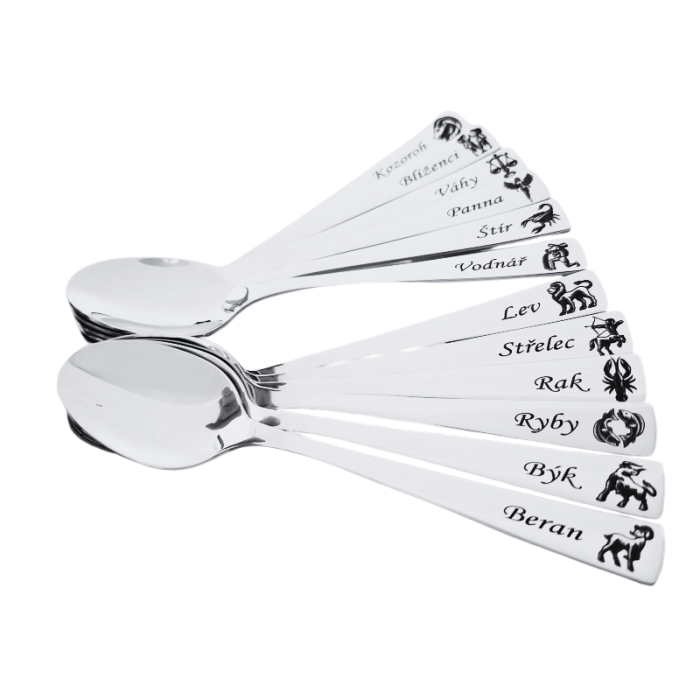 Gravírovaná lžička znamení horoskopu Beran