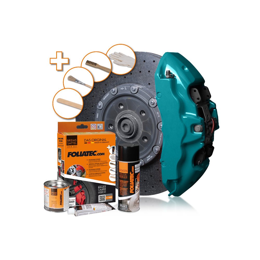 FOLIATEC dvousložková barva na brzdy, barva: modrá (Miami beach blue glossy)