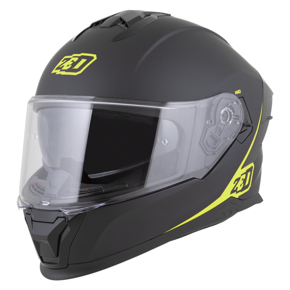 přilba K40, ZED (černá matná/žlutá fluo) 2026