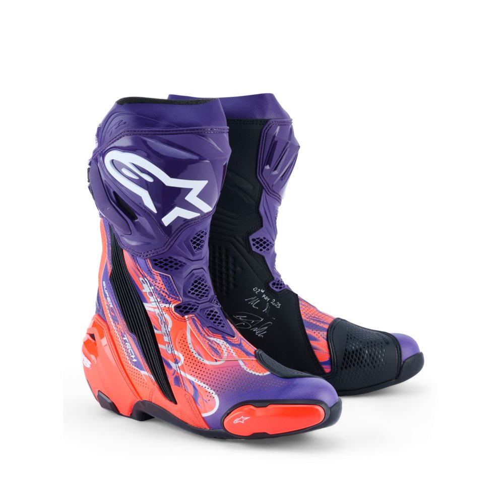 boty SUPERTECH R VENTED FLYTE limitovaná edice JORGE MARTIN, ALPINESTARS (fialová/červená/černá) 2026