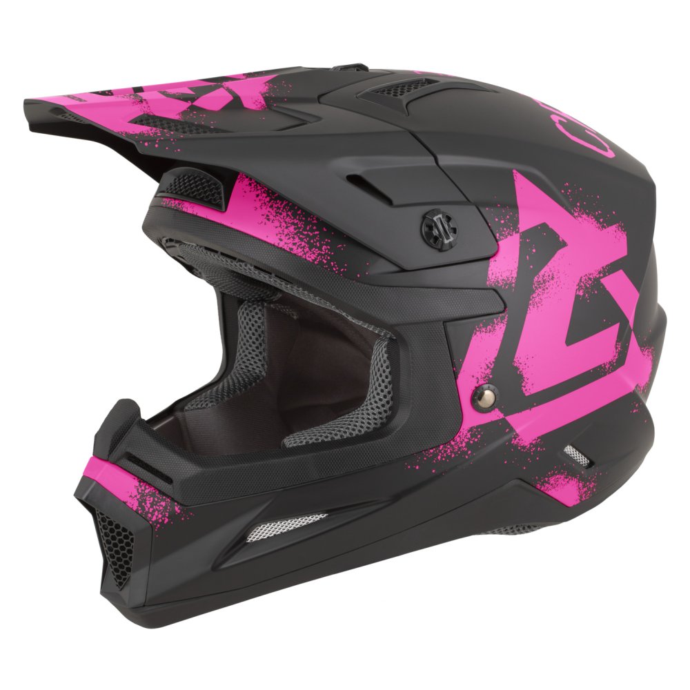 přilba Cross Cup 2 Crew, CASSIDA (černá matná/růžová fluo) 2026