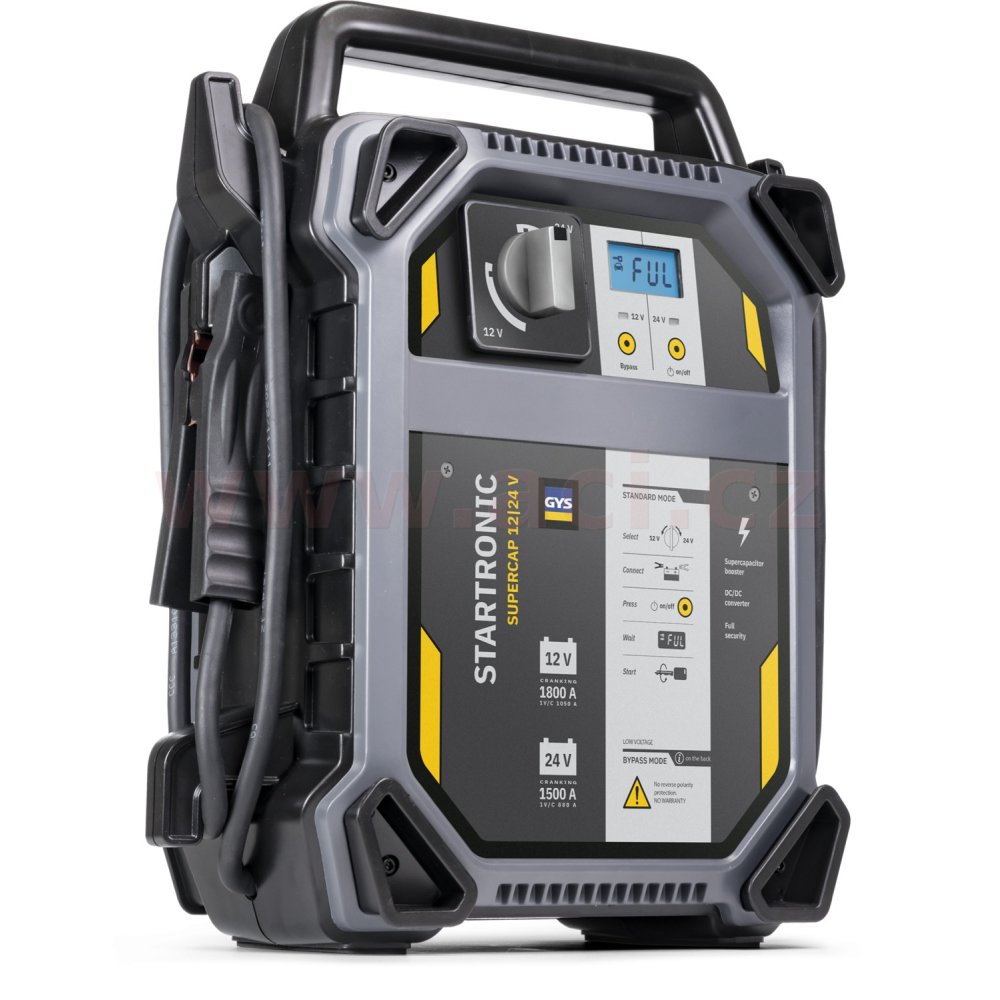 kondenzátorový startovací zdroj 12/24 V, GYS STARTRONIC SUPERCAP