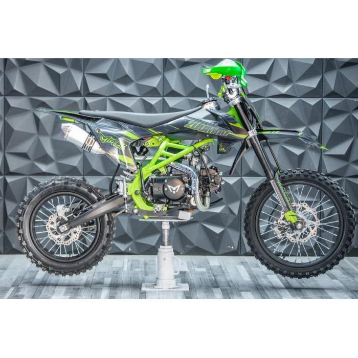 pitbike Zuumav K3 125ccm zelená Poloautomat se startérem