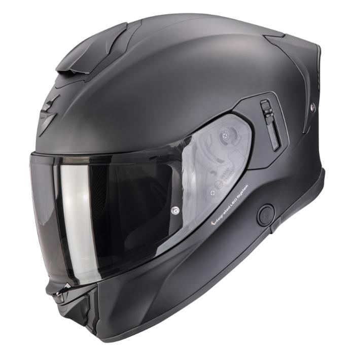 helma na motorka Scorpion EXO-530i Air černá matná LED, Velikost XL